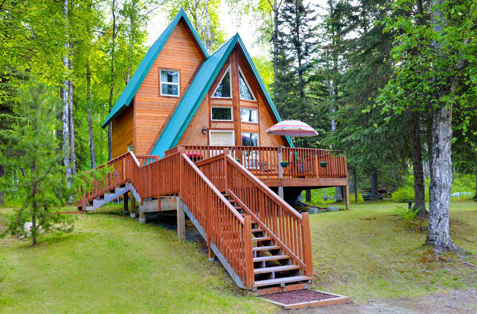 This is an example of one of the 6 cabins at Silvertip Lodge & Cabins