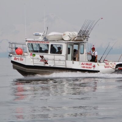 alaska halibut fishing boat on the water
