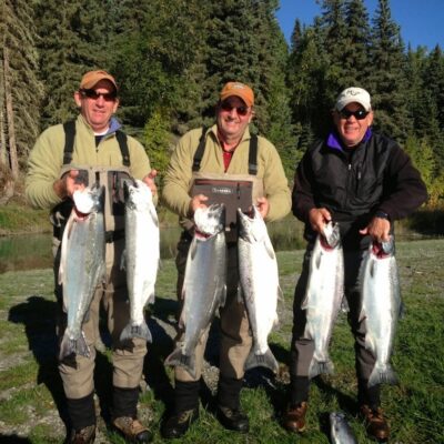 alaska silver salmon flyfishing