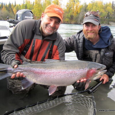 guided rainbow trout fishing september alaska