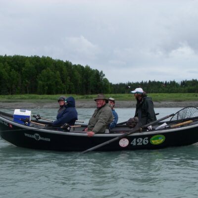 kasilof river guided fishing drift boat