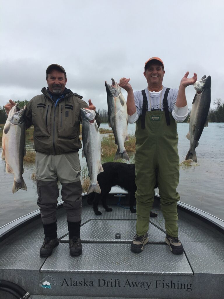 A successful day Kenai Silver Salmon fishing in 2019.