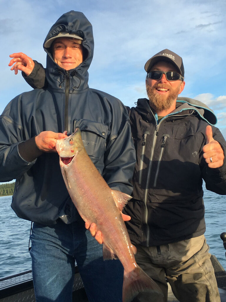 Red salmon caught on the kenai river in alaska with Alaska Driftaway Fishing Guides