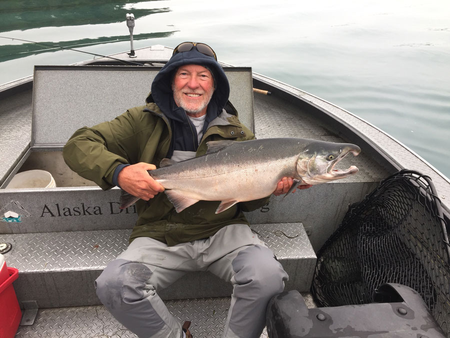 Silver Salmon caught on the Kenai River in Alaska