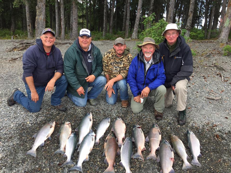 Sockeye Salmon fishing in early/mid July on the Kenai River in Alaska