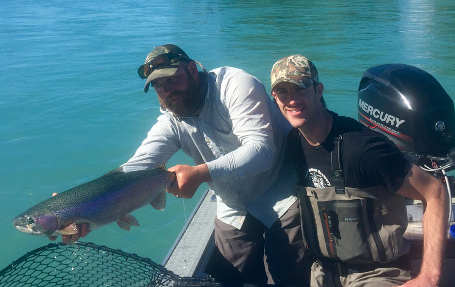 1st Run of Silver Salmon also brought some good Kenai River Rainbow Trout.