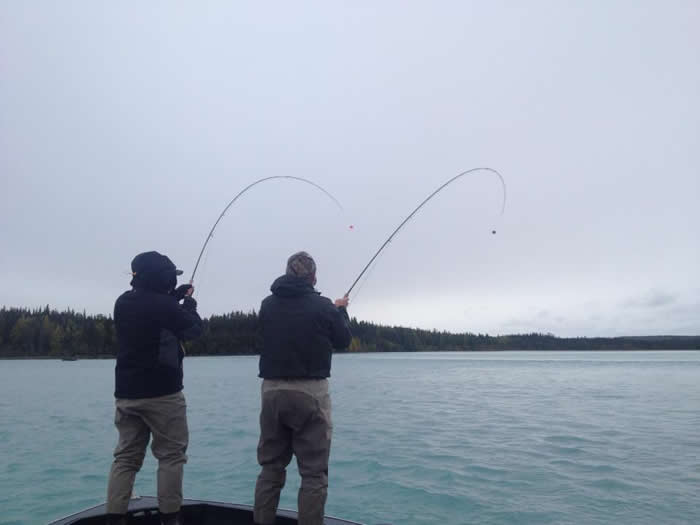 Anglers doubled up on Kenai Rainbow Trout