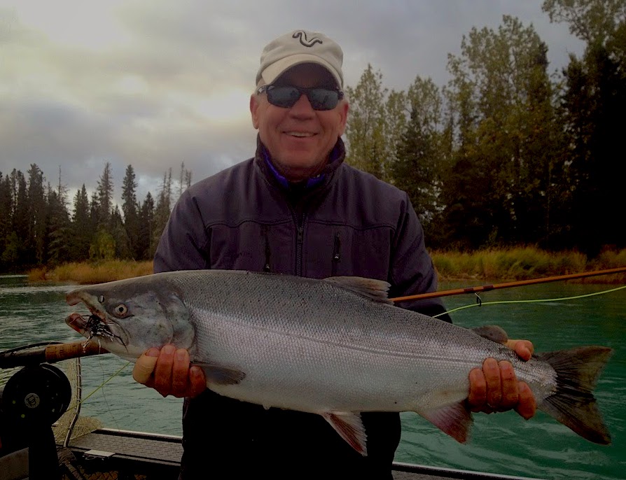 An example of what you can catch when you come to Alaska for Fly Fishing Salmon