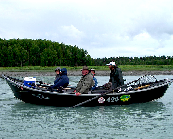 drift boat fishing kasilof river